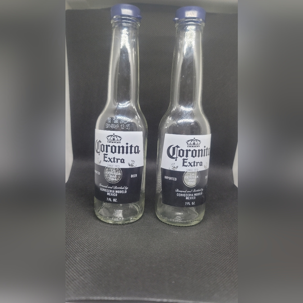 Coronita Extra Beer Bottle Salt and Pepper Shakers- 7oz